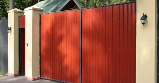Купить ворота из профнастила Евпатория, цена от 4125 руб.